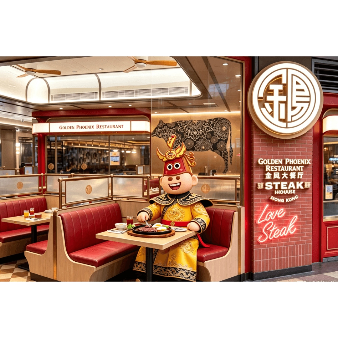 參賽作品《菲力波士皇帝之禦用金鳳大餐廳》
